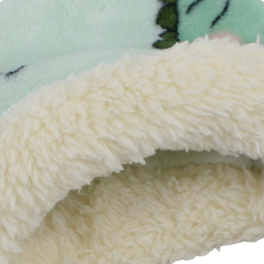 Baby Girls Beanie – Mint with Lucky Dino Print