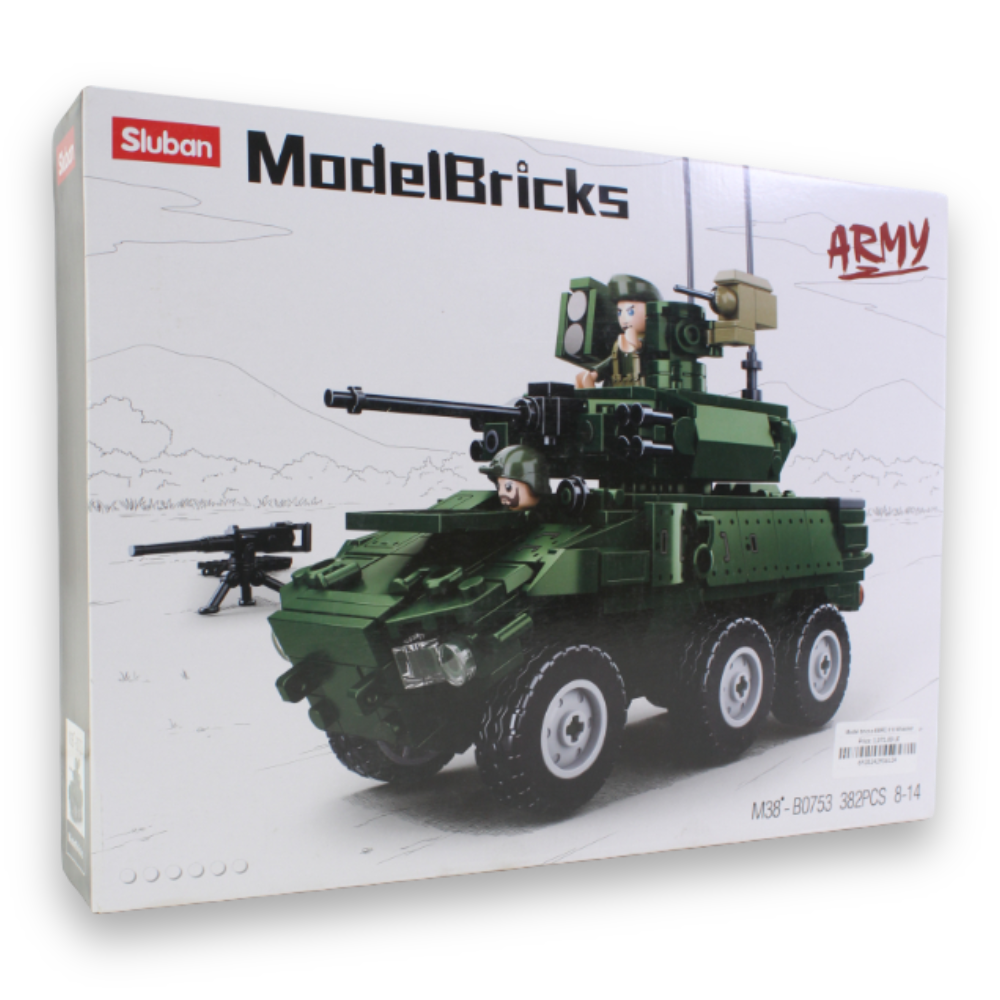 Model Bricks EBRC 6x6 Wheeled Infantry Combat Vehicle – 382 Pieces