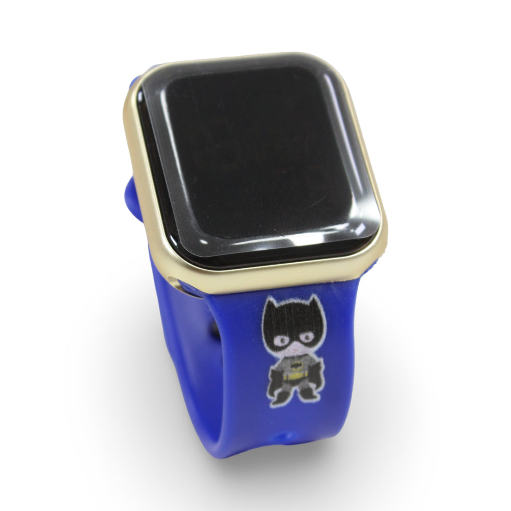 LED Touch Electronic Watch SQUARE(12Pcs/PDQ) – Blue