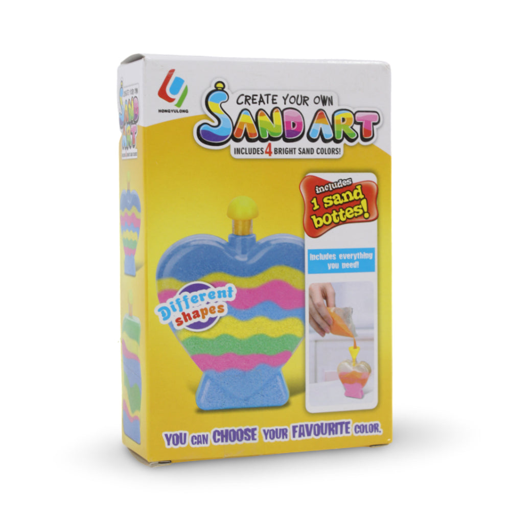 DIY Sand Art Bottle Set with 4 Bright Colors