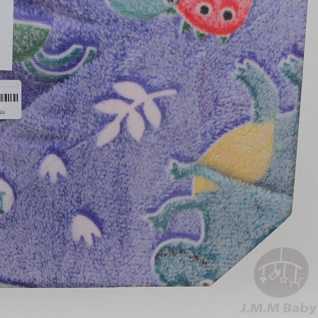 Baby Boys Fleece Hooded Blanket – Blue with Dino Print