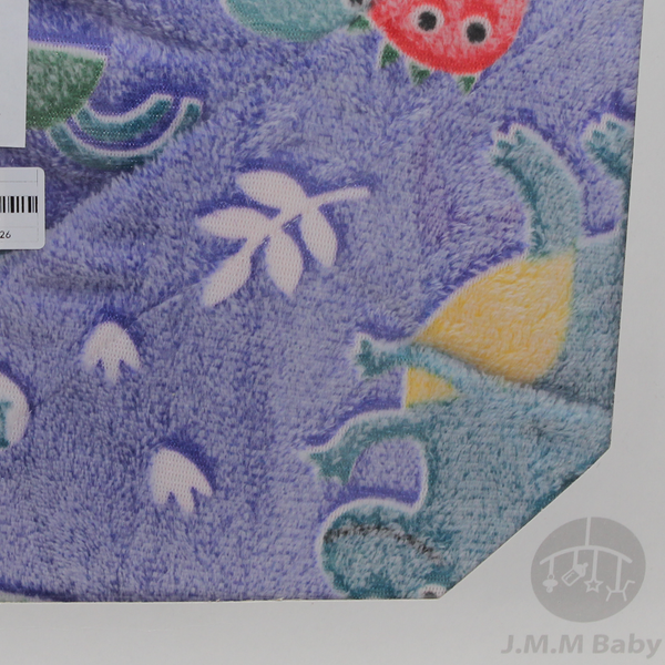 Baby Boys Fleece Hooded Blanket – Blue with Dino Print