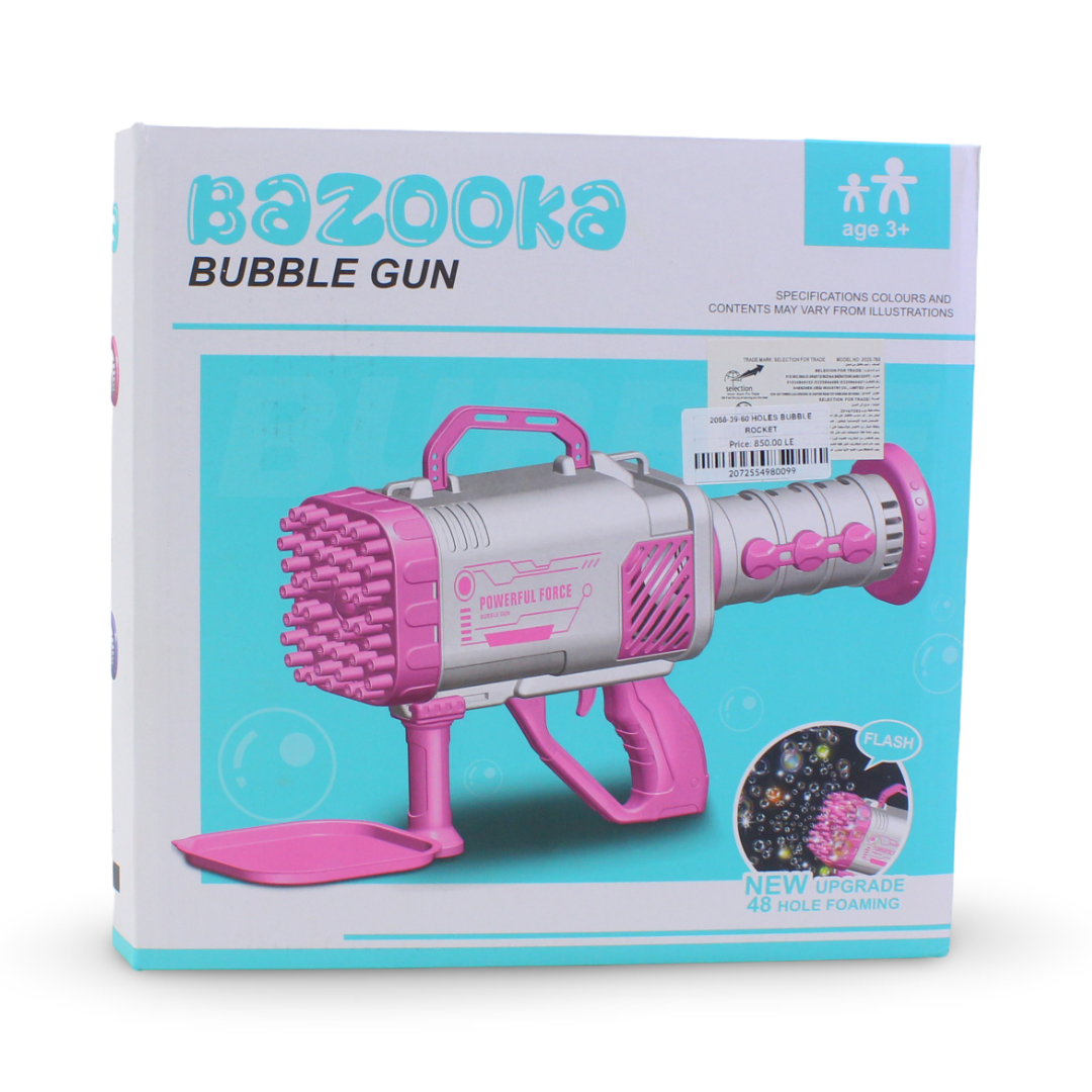 Kids 60-Hole Light-up Bubble Rocket – Green