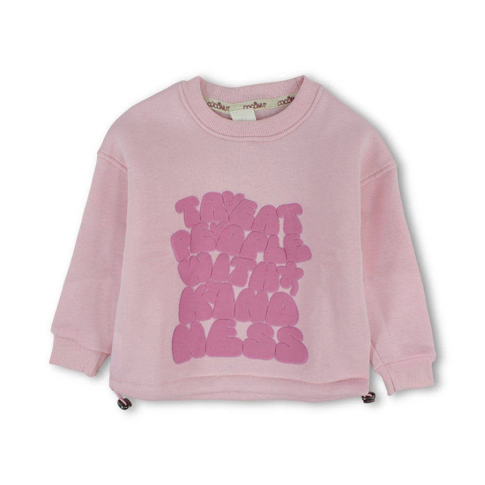 Girls’ Long-Sleeve Sweatshirt – موف كم Treat People With Kindness – Sweatshirt
