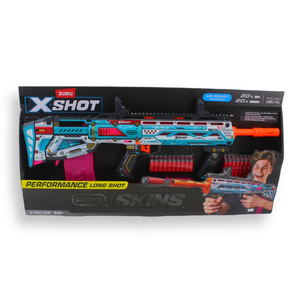 ZURU - X-Shot - Pro Series Long Shot Skins (20 Short Darts) (20 Long Darts)