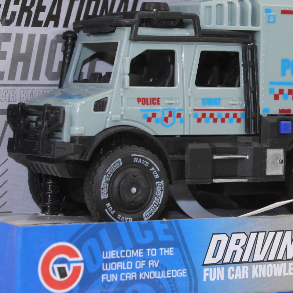 Friction Car With Light & Sound – Grey