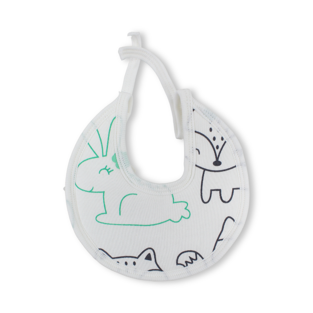 Unisex Baby Bib – Off-White