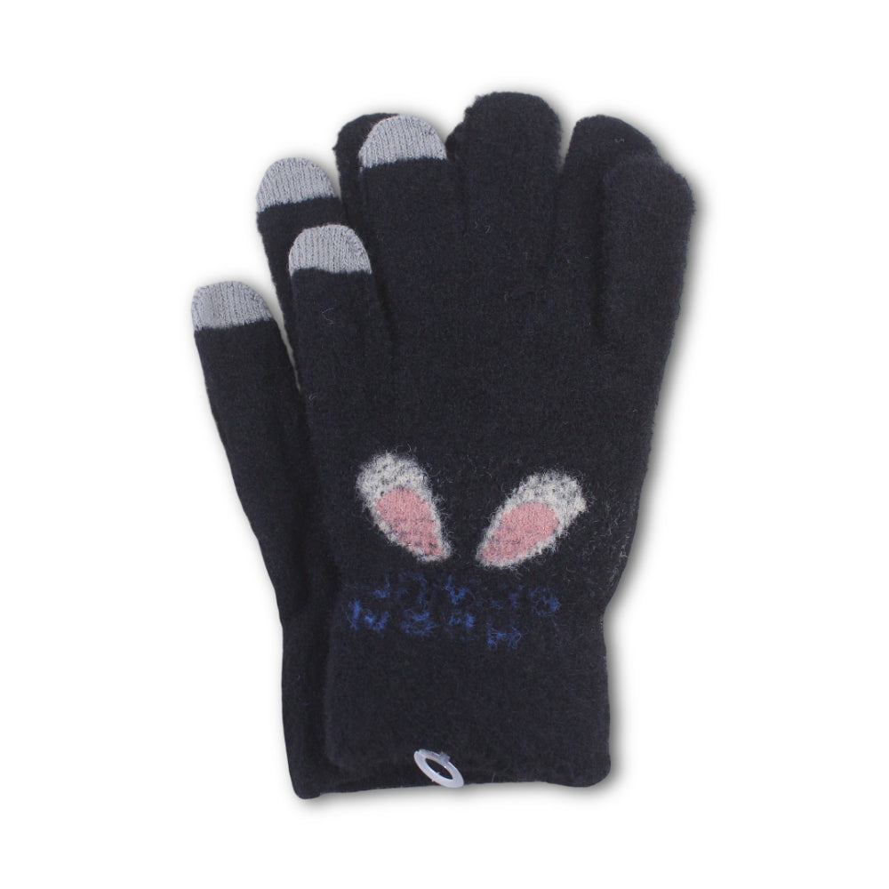 Girls Winter Gloves – Black