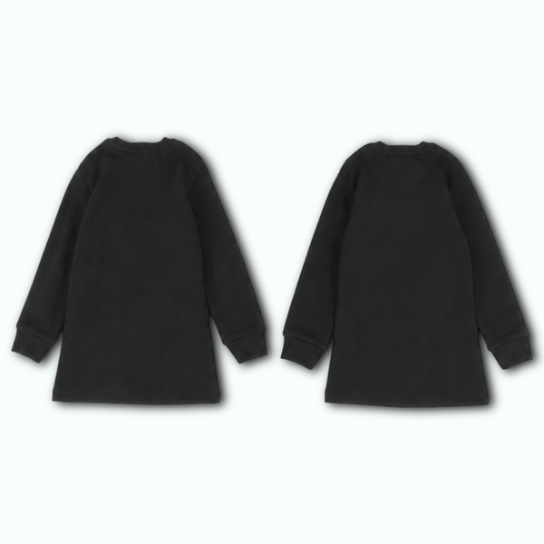 Unisex Long-Sleeved Thermal Top – Black Pack Of 2