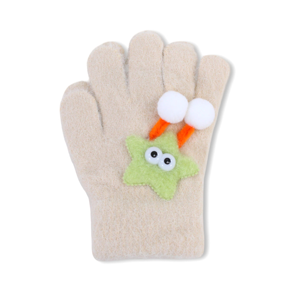 Girls Winter Gloves – Beige