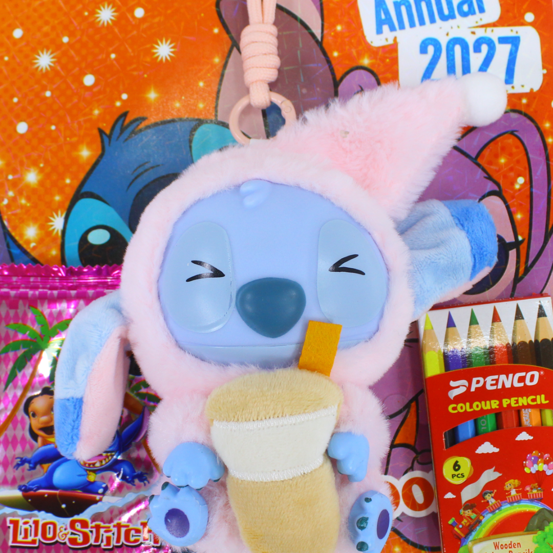 Space Toon Stitch Coloring Book – Pink