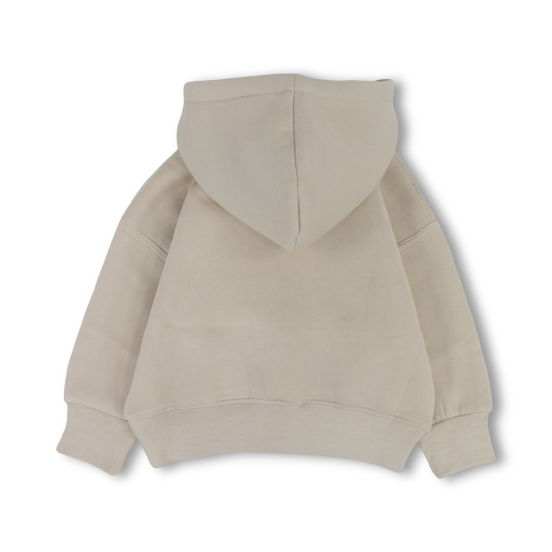 Unisex Hoodie – Beige with Cutesat Print