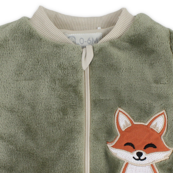 Baby Boys Sleeping Bag – Pistachio with Fox Print