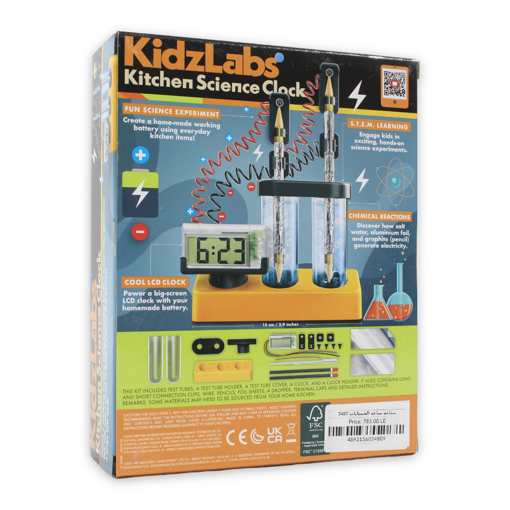 4M Build Your Own Math Clock Kit