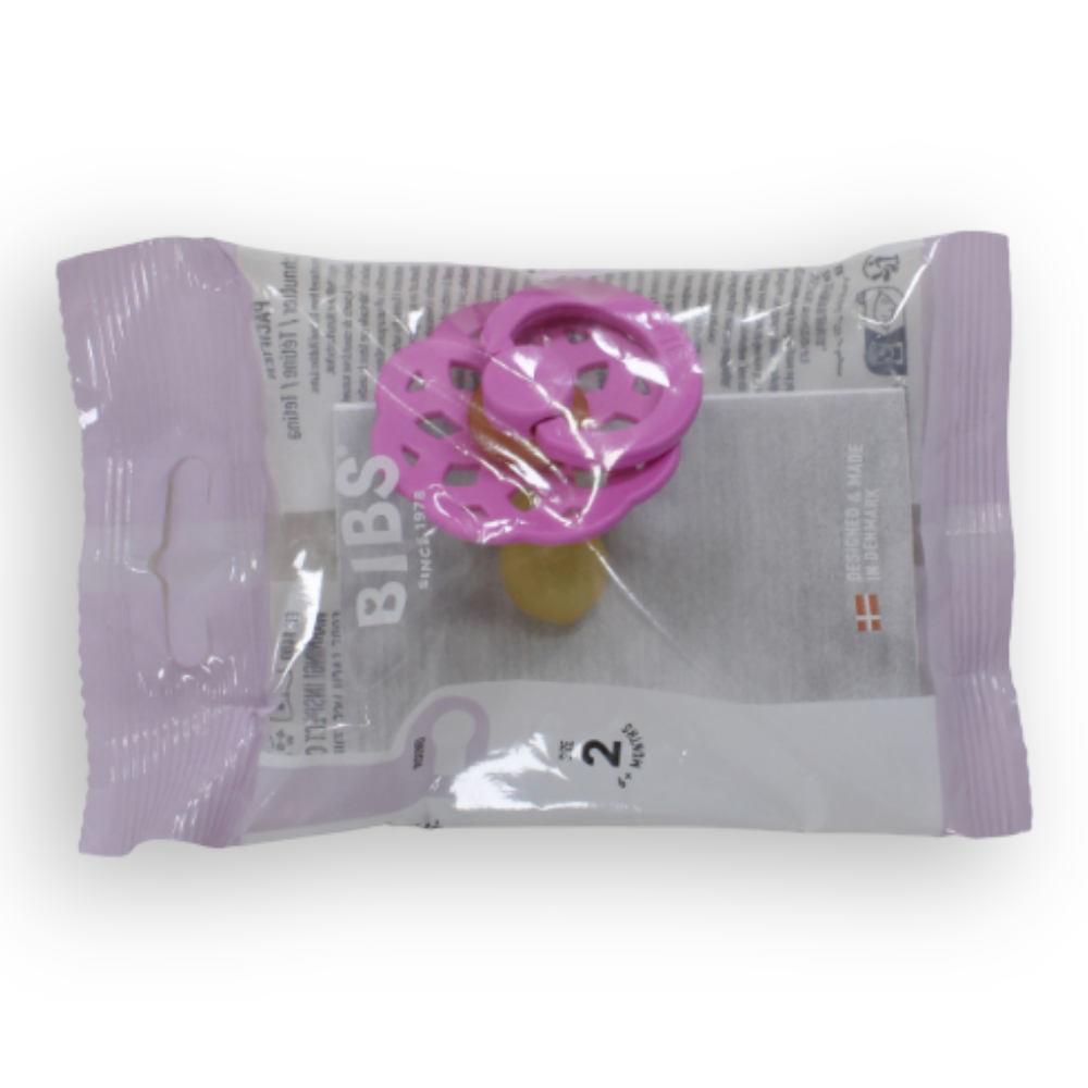 BIBS Pacifier Boheme Latex Size 2 Bubblegum