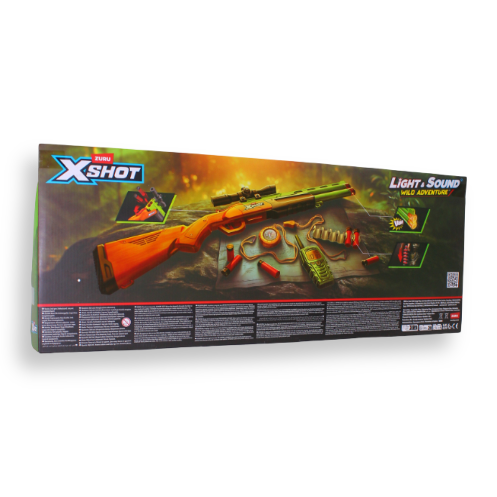 ZURU - X-Shot Light & Sound Wild Adventure Role Play Big Hunter Shotgun