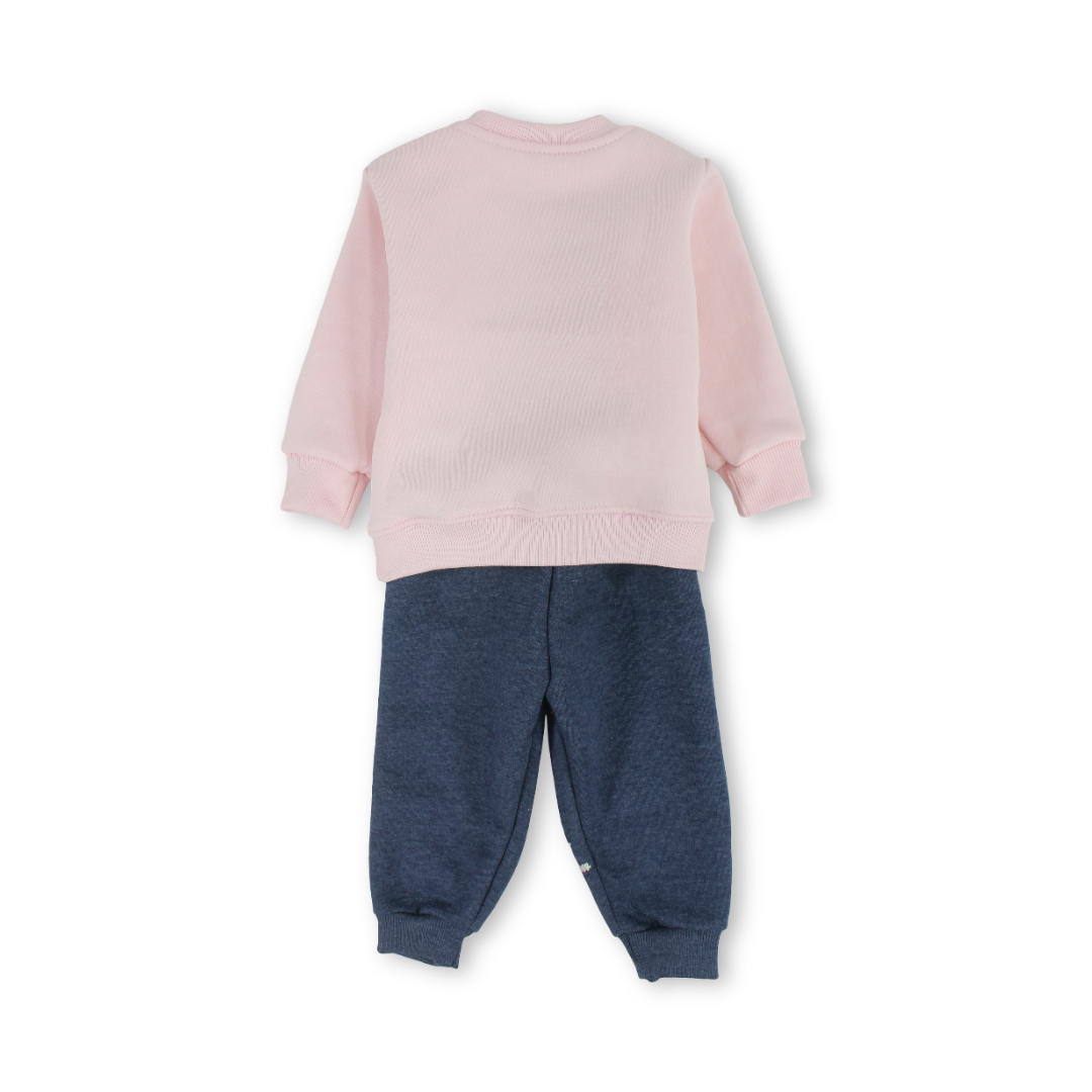 Baby Girls Cotton Long-Sleeved Pajama – Elephant Print