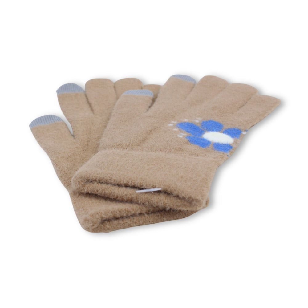 Girls Winter Gloves – Camel