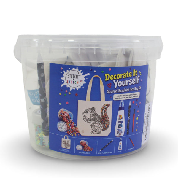 Stitch & Sketch Large Tote Bag Bedazzling Kit