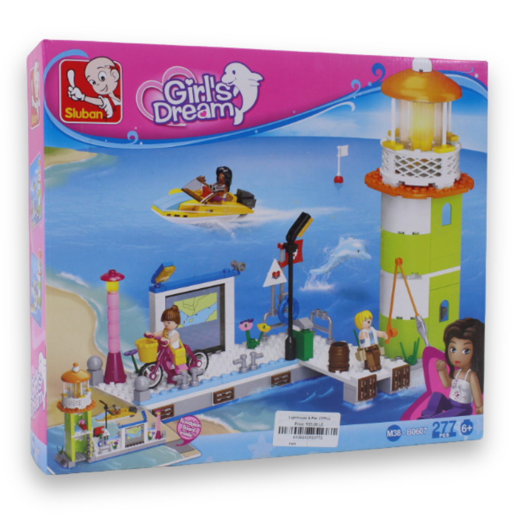 Lighthouse & Pier Building Set – 277 Pieces