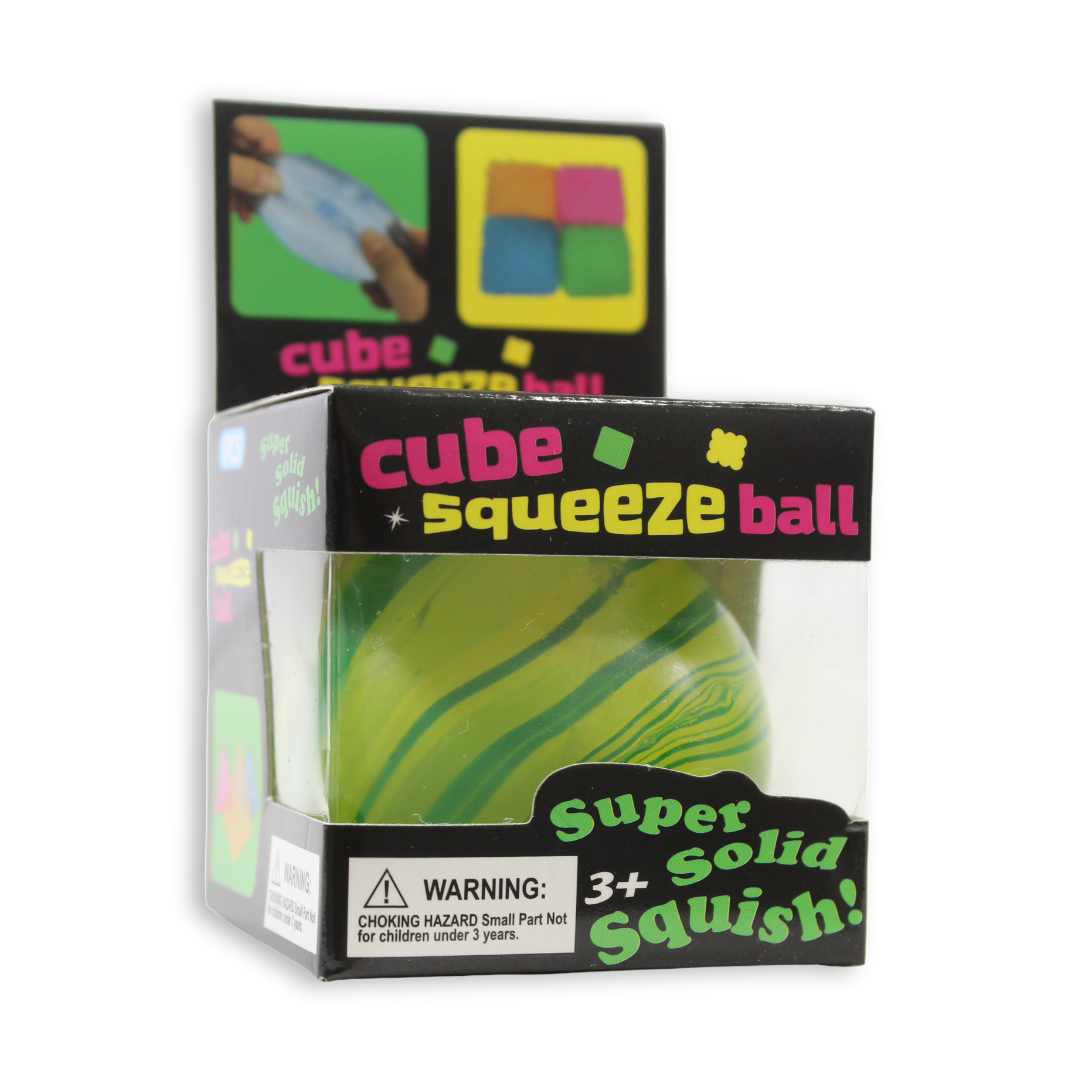 Bingo Flowing Ball Squishy Toy – Yellow, 5 Cm