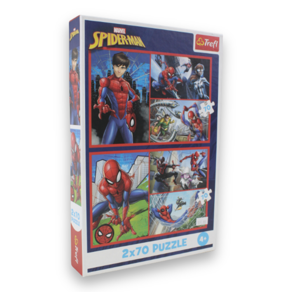 Trefl Spider-Man Jigsaw Puzzle Set – 2 x 70 Pcs