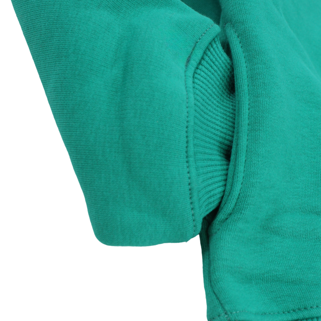 Unisex Cotton Long-Sleeved Sweatshirt – Plain Green