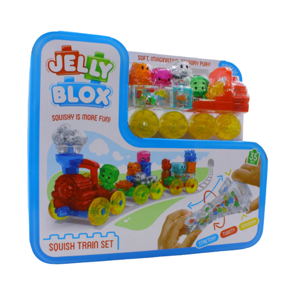 Jelly Blox Squishy Train Set (35PCS)