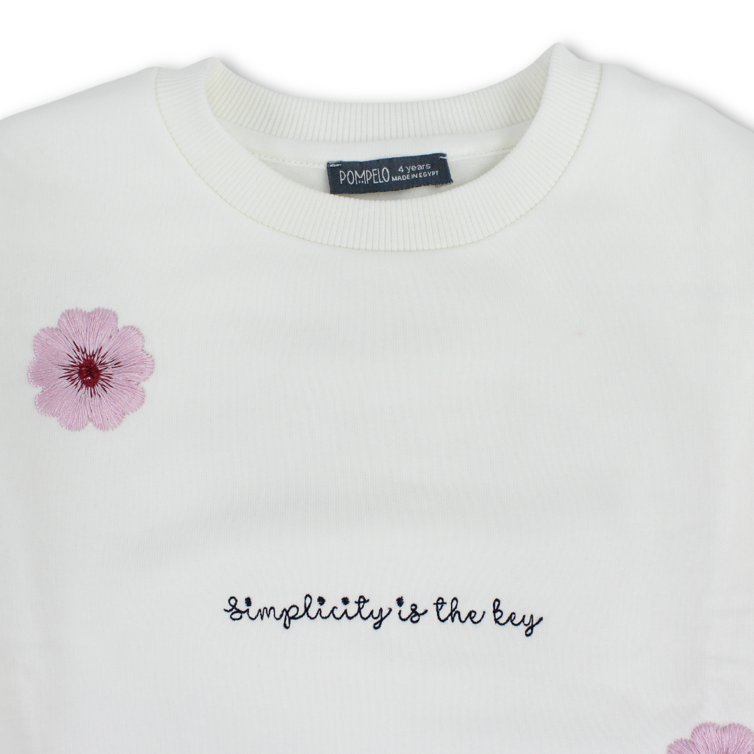 Girls Sweatshirt – Off-White