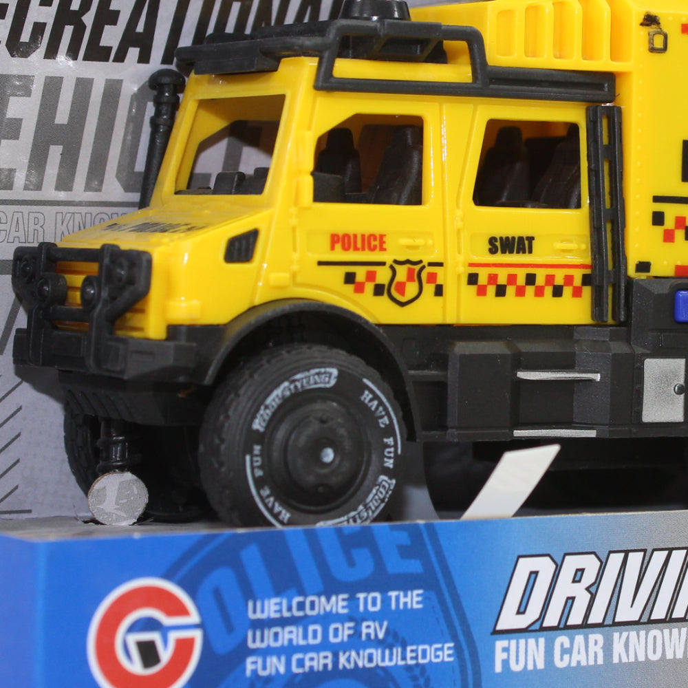 Friction Car With Light & Sound – Yellow