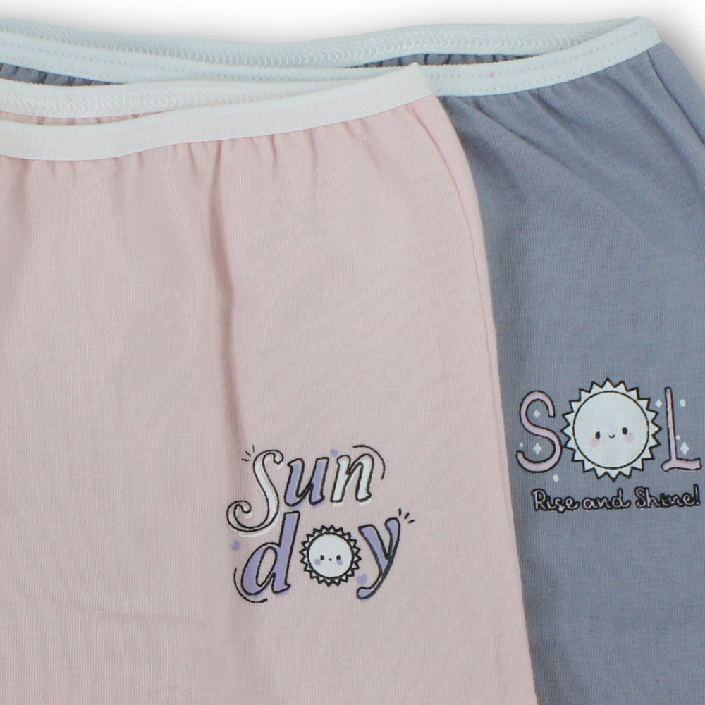 Girls Cotton Printed Panties – Pack Of 2