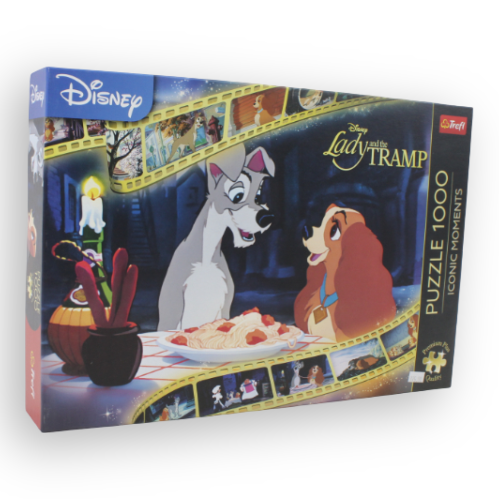 Trefl 1000-Piece Jigsaw Puzzle – Iconic Moments: Lady And The Tramp