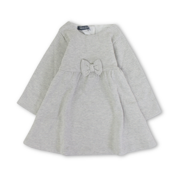 Baby Girls Long-sleeved Dress – Grey