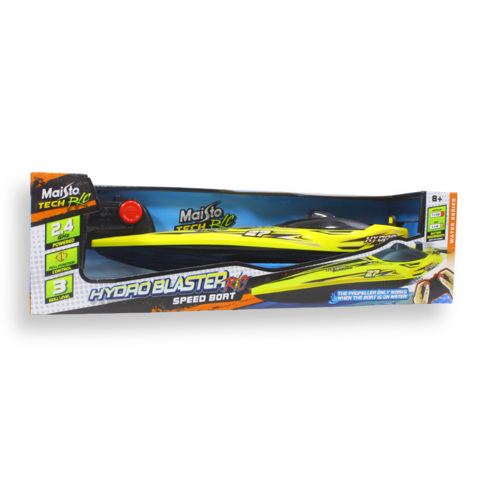 Hydro Blaster Speed Boat - 2.4 GHz (Without batteries) – Yellow
