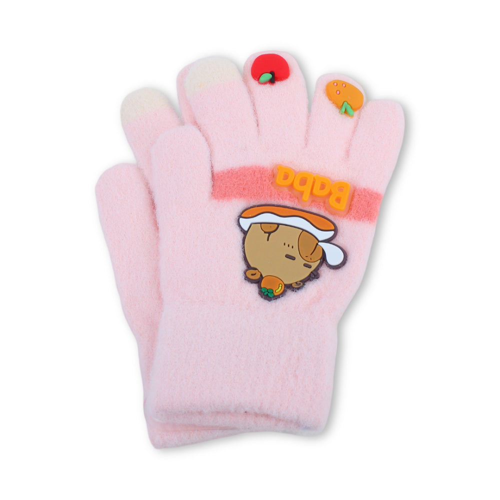 Girls Winter Gloves – Salmon