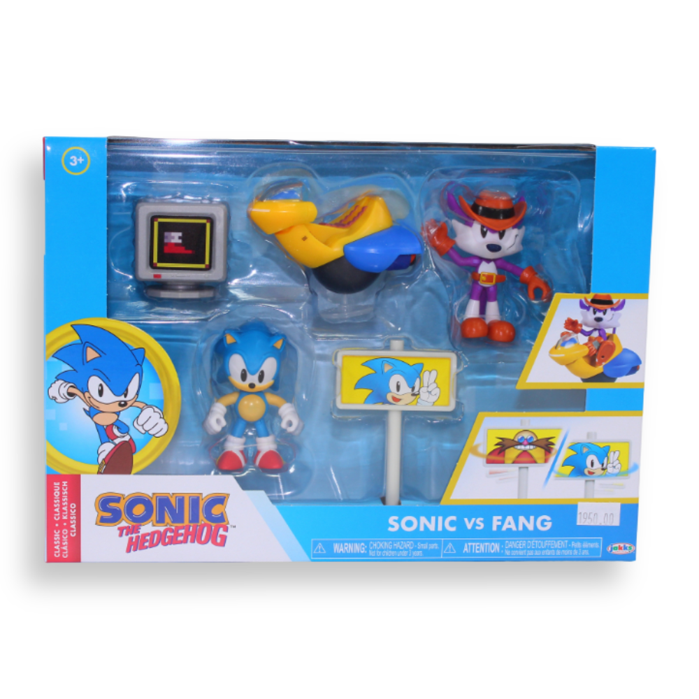 Jakks Games: Sonic the Hedgehog - Sonic Vs Fang Action Figure Diorama Set (2.5 Inch)