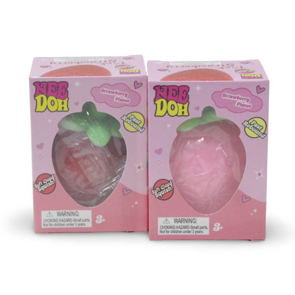 NeeDoh Strawberry Squishy Display – 12 Pcs