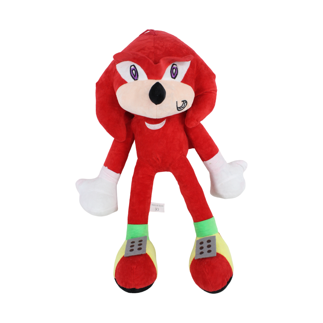 Sonic The Hedgehog Knuckles Plush Figure – Red, Large
