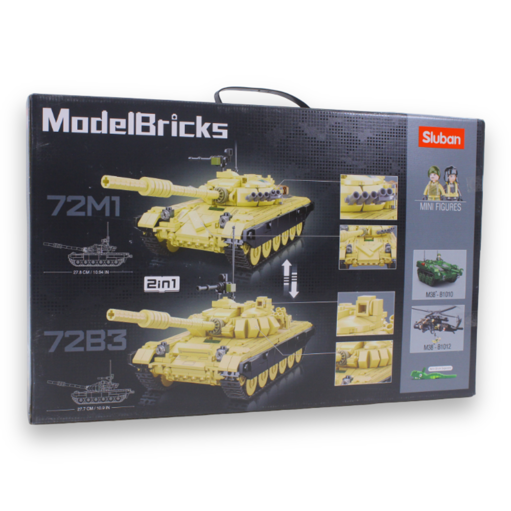 Model Bricks T-72B3 Main Battle Tank 2-in-1 Building Set – 770 Pieces