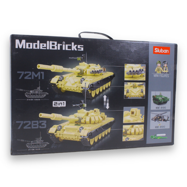 Model Bricks T-72B3 Main Battle Tank 2-in-1 Building Set – 770 Pieces