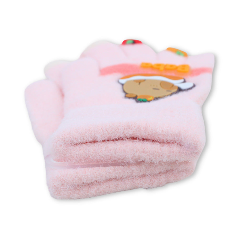Girls Winter Gloves – Salmon