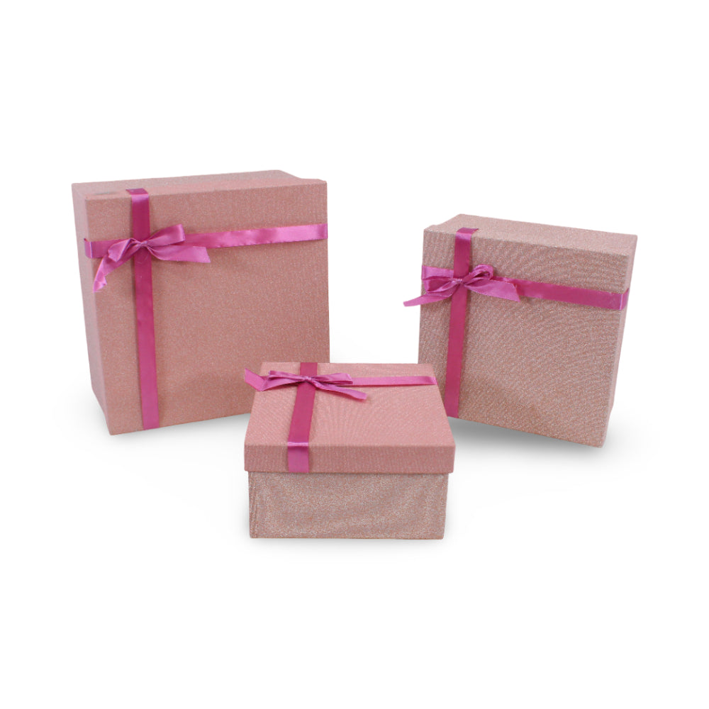 Square Gift Box with Bow – Size No. 1
