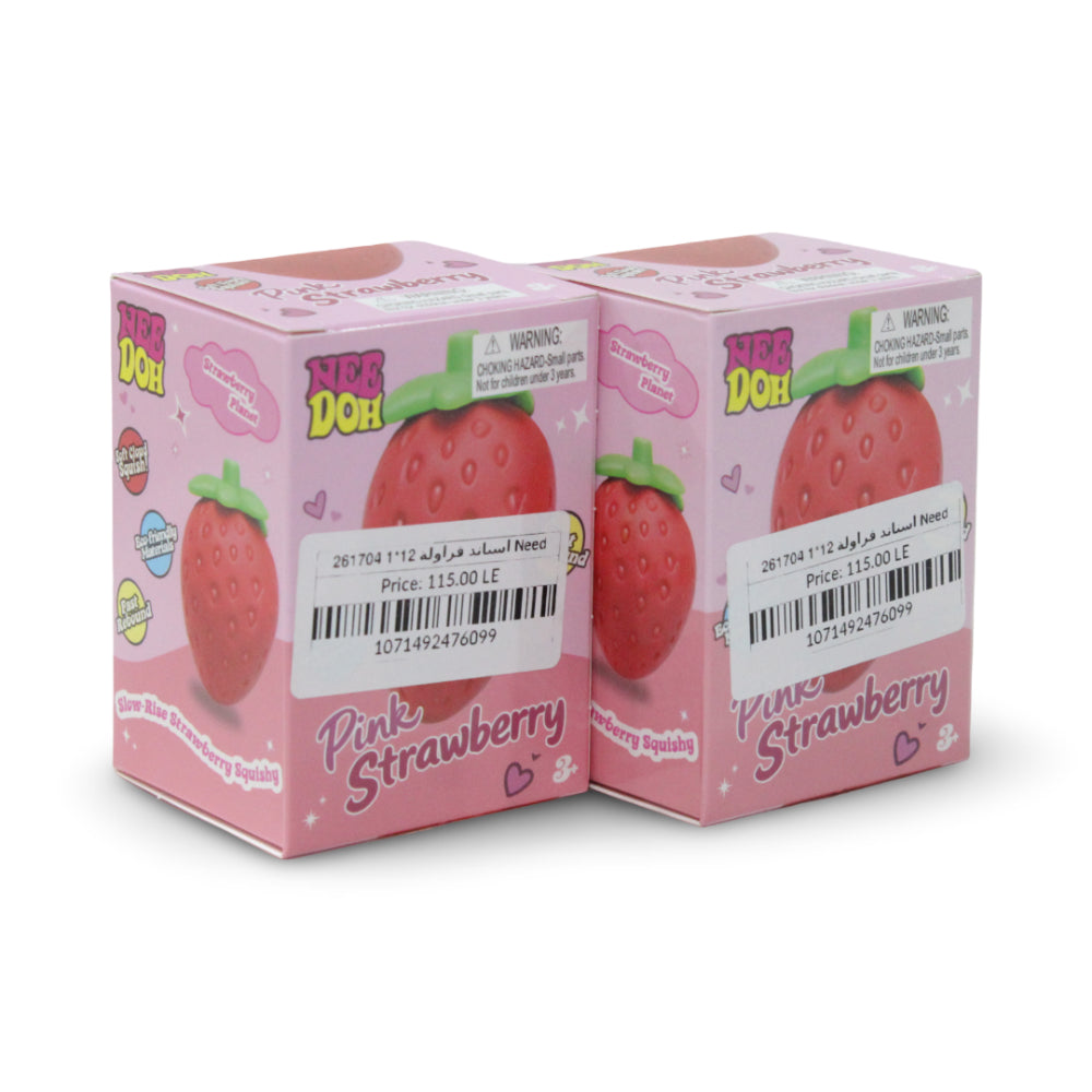 NeeDoh Strawberry Squishy Display – 12 Pcs