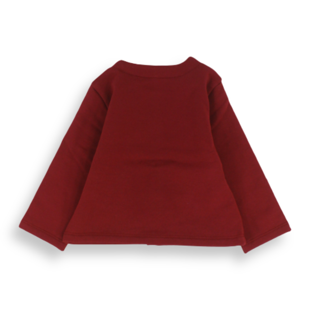 Girls Button-Front Jacket with Patch Pockets