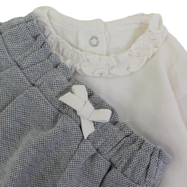 Baby Girls Two-Piece Outfit Set – Off-White