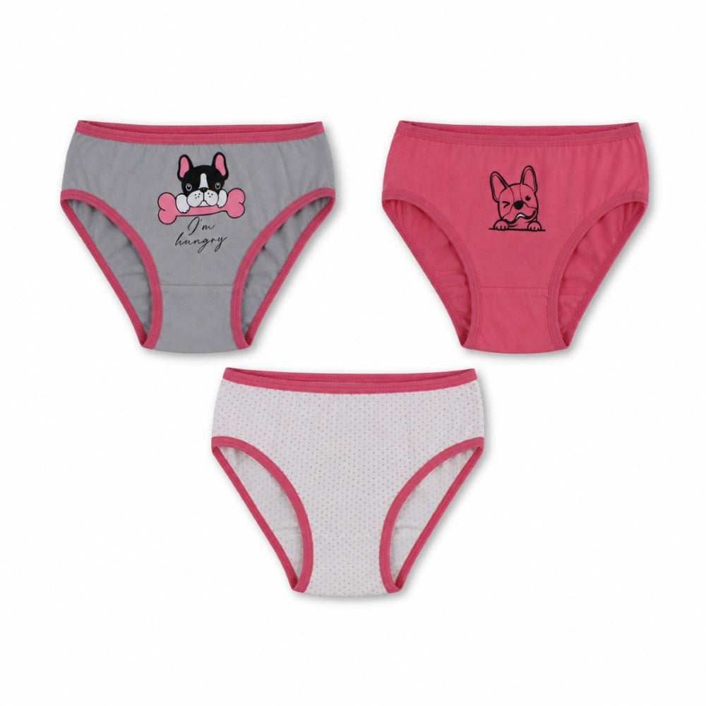 Girls Cotton Printed Panties – Pack Of 3