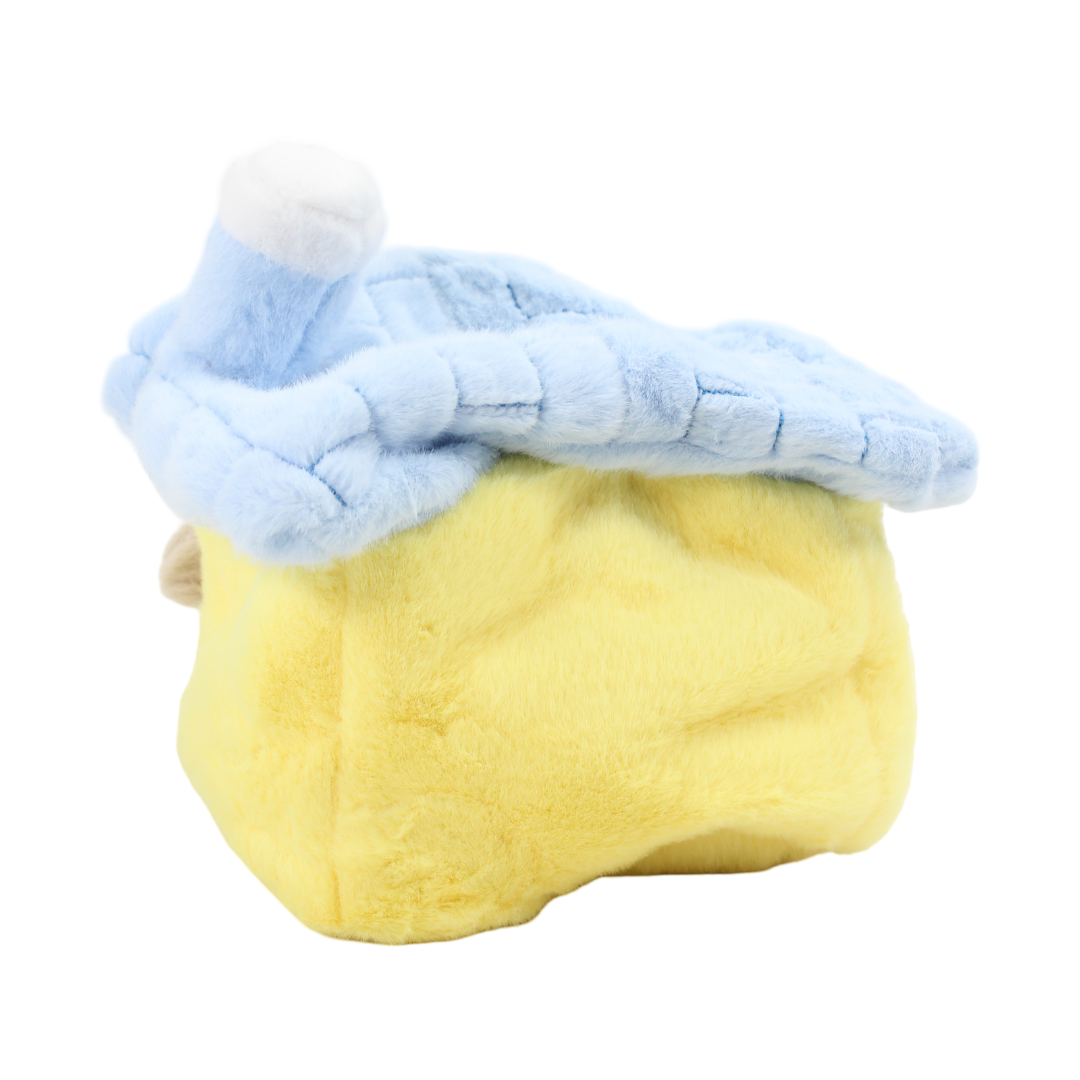 Kids Plush Dog House Toy – Yellow