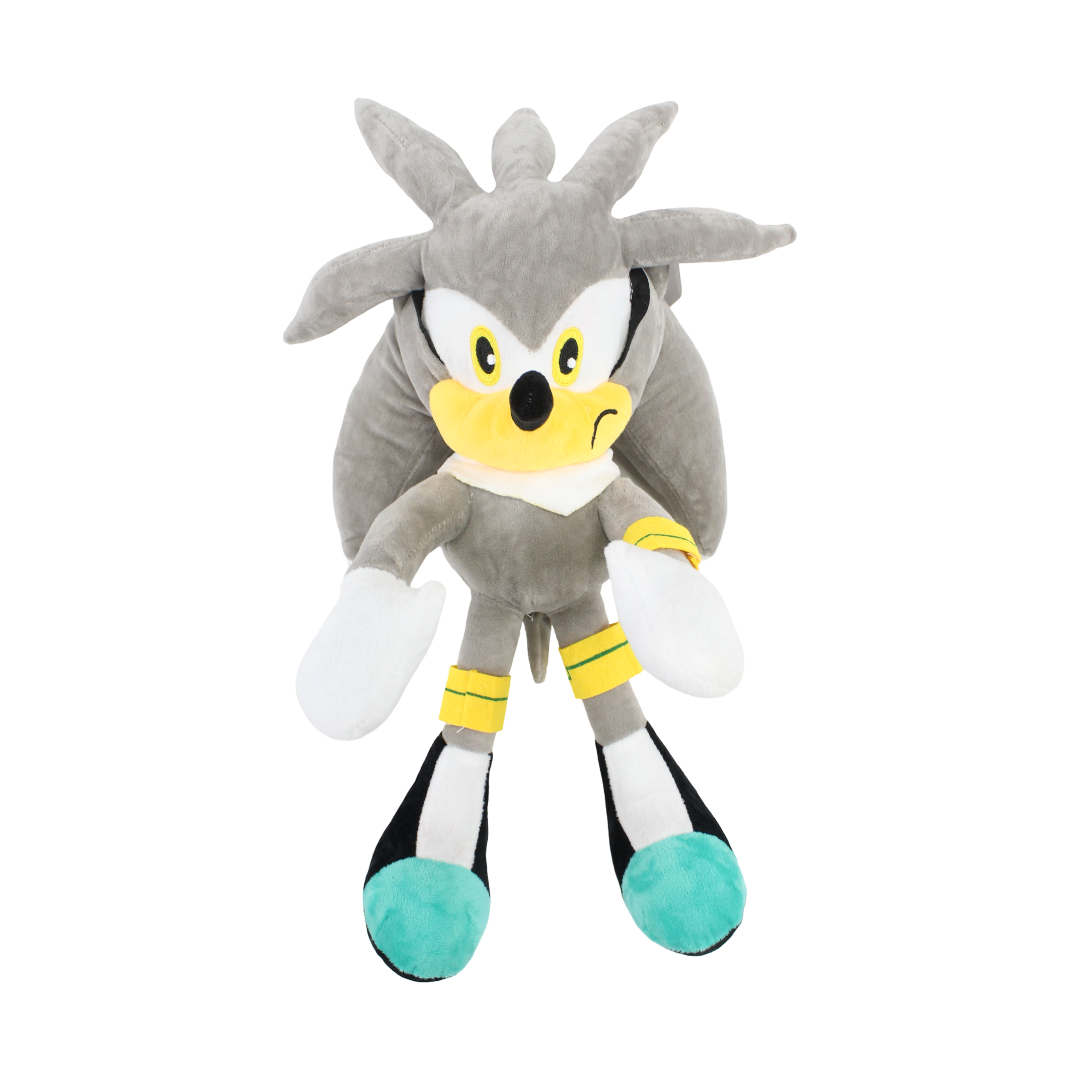 Sonic The Hedgehog Silver Plush Figure – Silver, Medium