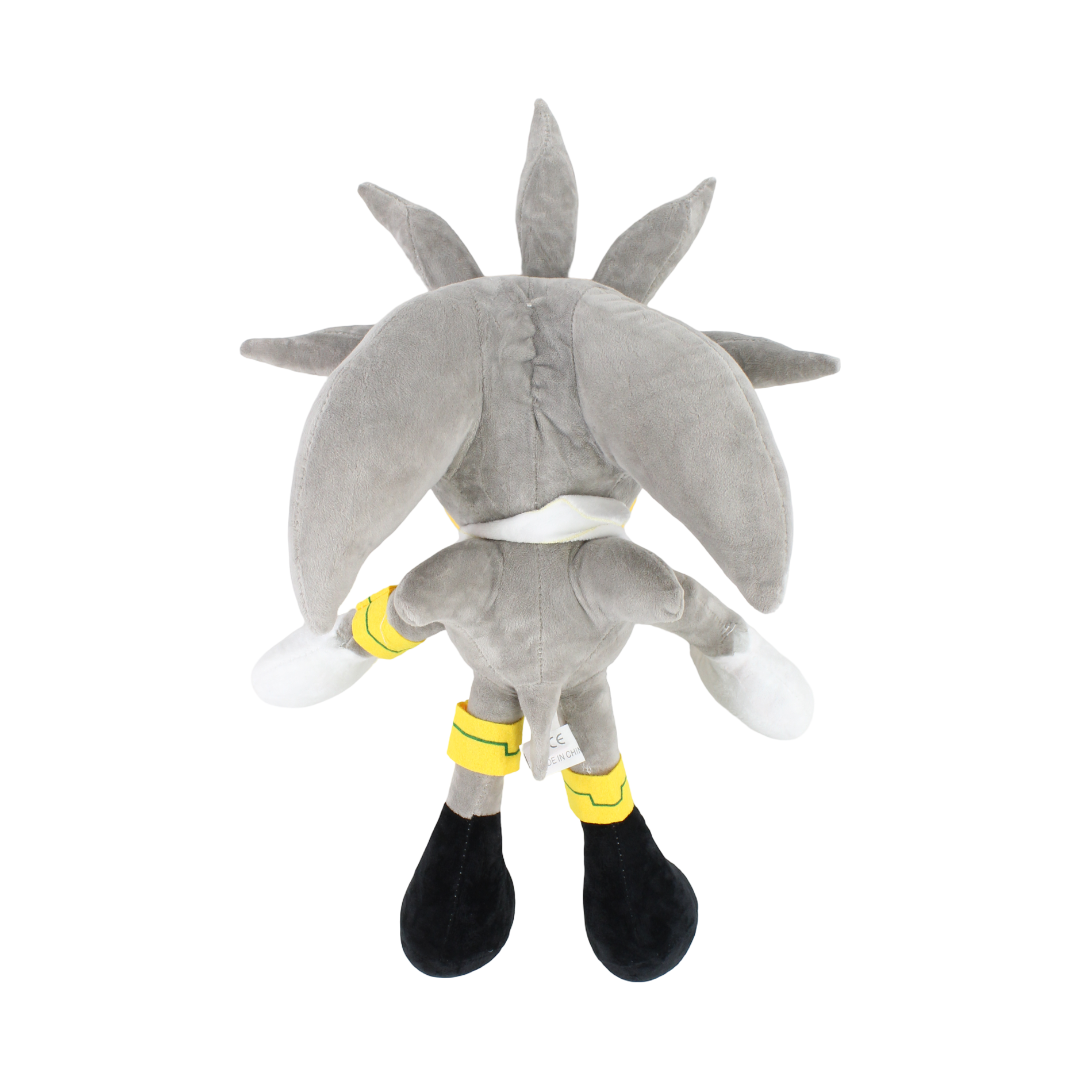 Sonic The Hedgehog Silver Plush Figure – Silver, Medium