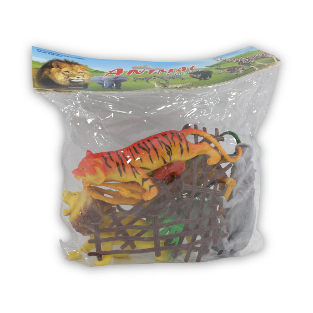 Wild Animal Figures Set – 6 Pcs